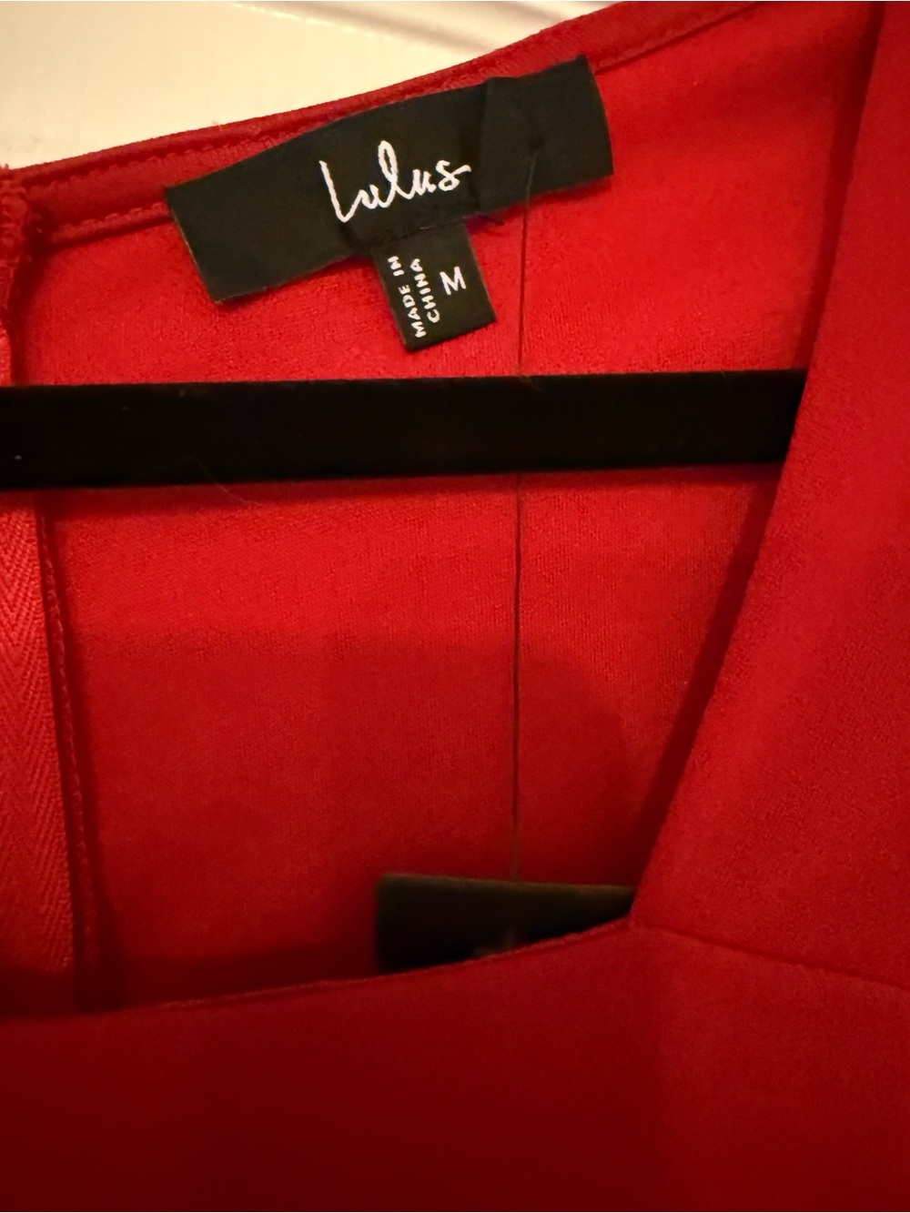 Lulu's Red One-Shoulder Ruffle Gown - Picture 3 of 4